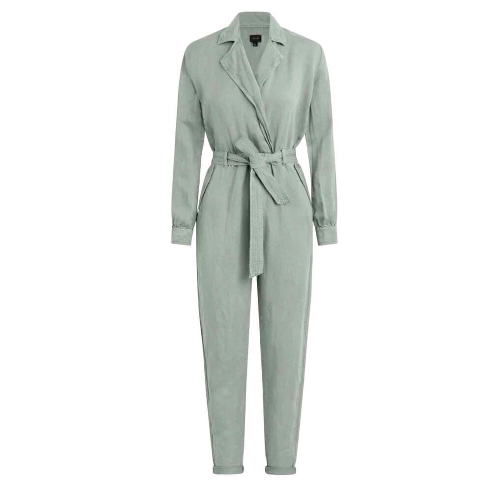 Joe’s Jeans The Shirley Belted Utility Wrap Linen Blend
Jumpsuit Size Large